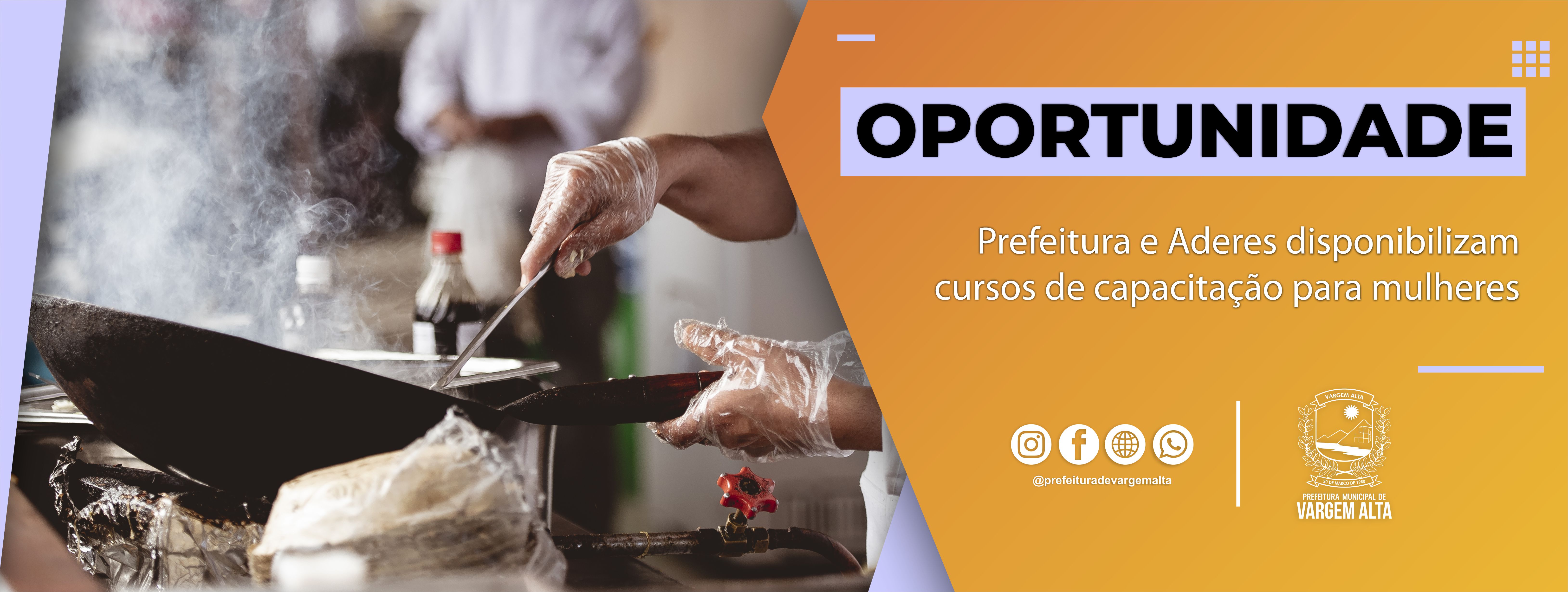 Oportunidade: Prefeitura e Aderes disponibilizam cursos de capacitação para mulheres por meio do Projeto Delas